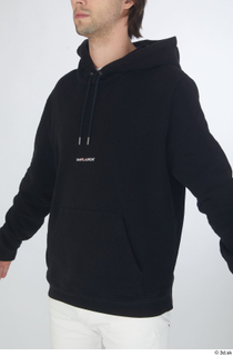 Chadwick black hoodie casual dressed upper body 0002.jpg